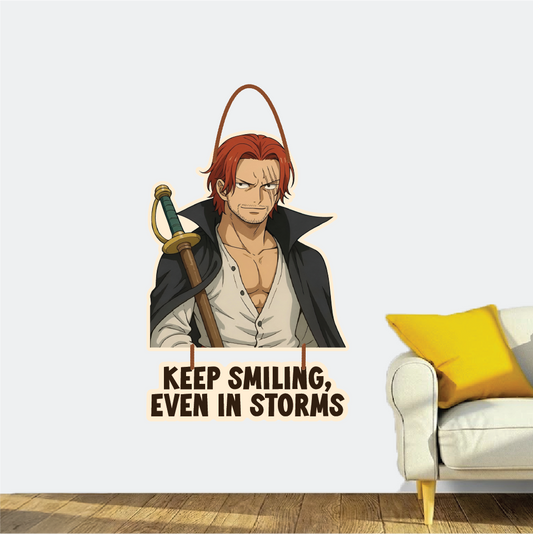 KEEP smiling, even in storms wall hanging – one piece edition