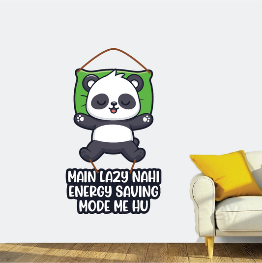 Cute Panda – Energy Saving Mode Wall Hanging