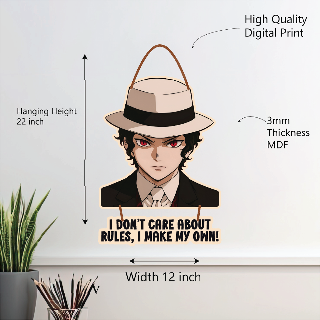 Muzan Kibutsuji – I Make My Own Rules Wall Hanging