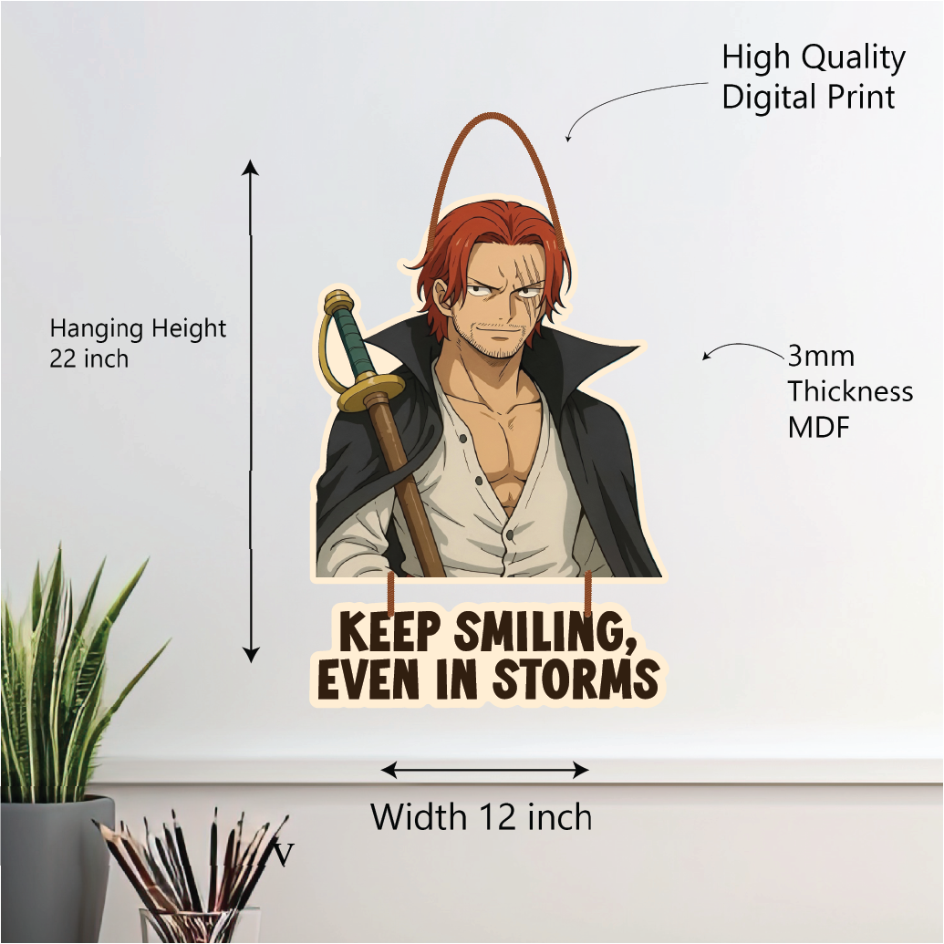 KEEP smiling, even in storms wall hanging – one piece edition