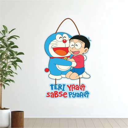 Doremon and Nobita TERI Yaari Sabse Pyari wall hanging