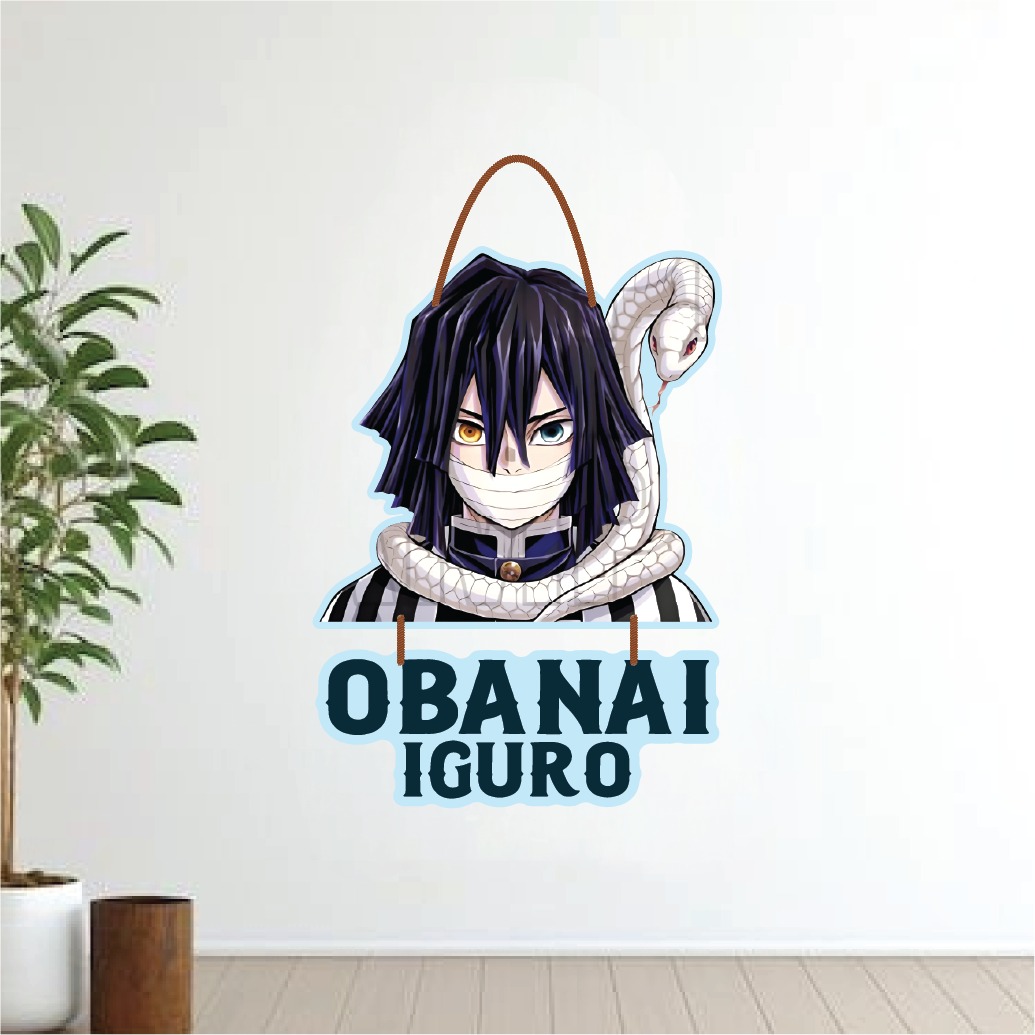 OBANAI iguro wall hanging – demon slayer edition