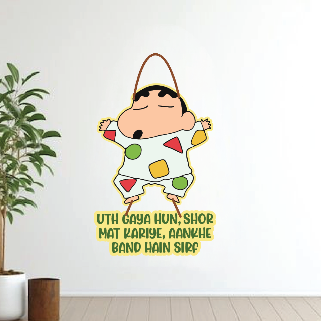 Uth Gaya Hun – Sleepy Shinchan Wall Hanging
