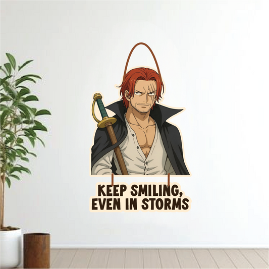KEEP smiling, even in storms wall hanging – one piece edition
