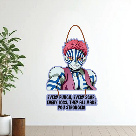 Akaza Motivational Anime Wall Hanging – Demon Slayer