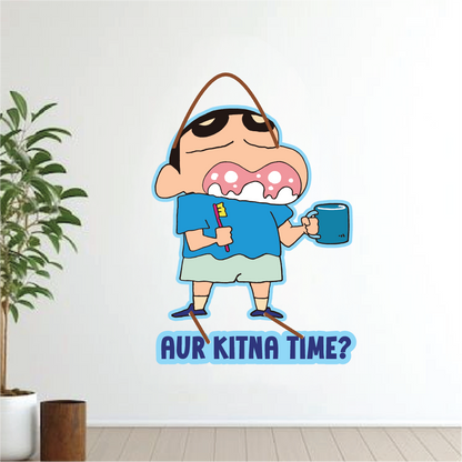 Aur Kitna Time? – Shinchan Wall Hanging