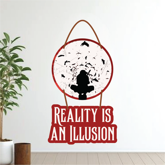 Reality Is an Illusion – Ninja Silhouette Wall Hanging