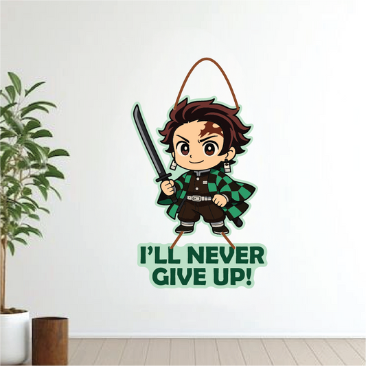 Tanjiro – I’ll Never Give Up Wall Hanging