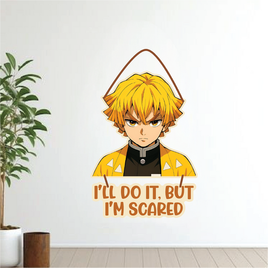 I'll Do It, But I'm Scared – Zenitsu Wall Hanging