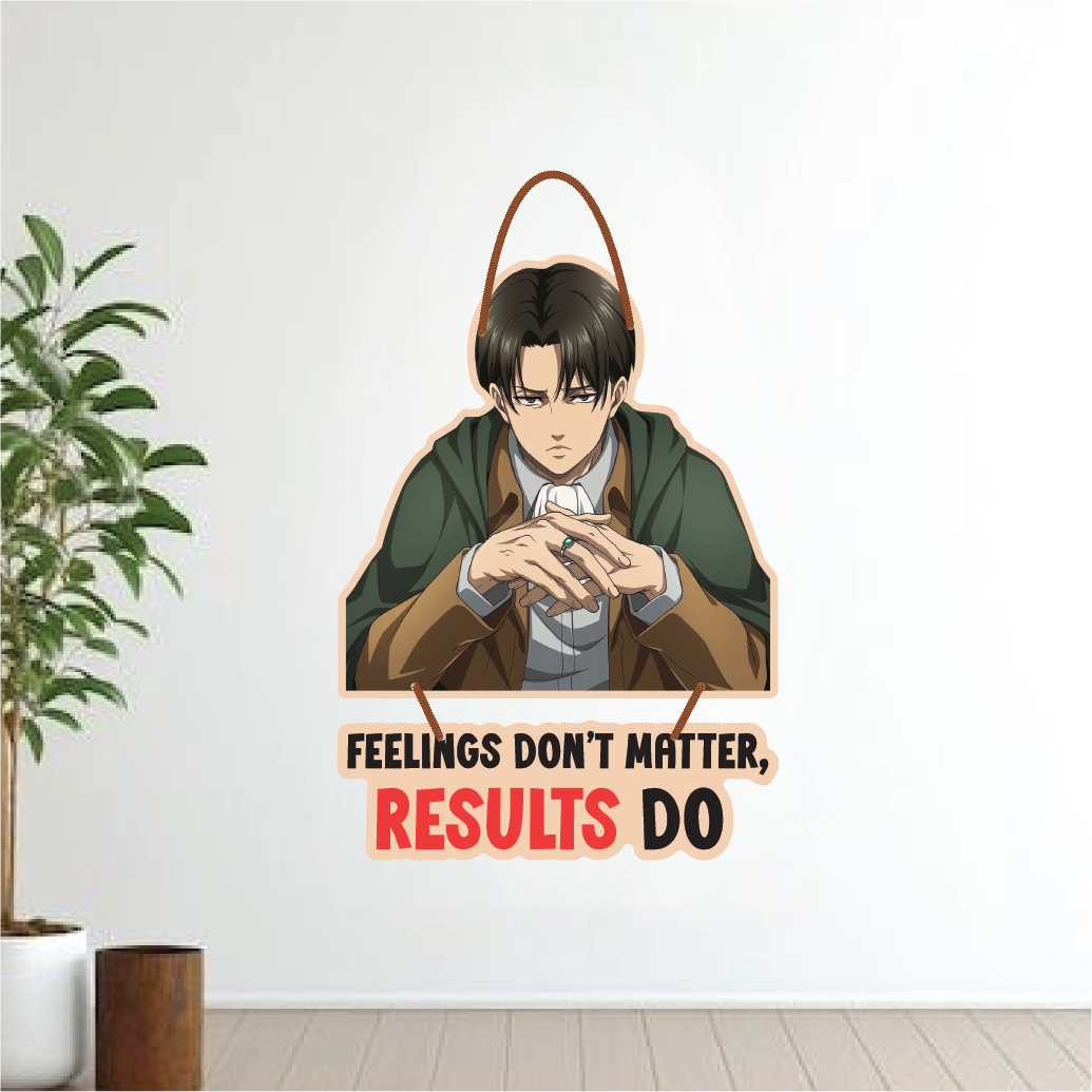 FEELINGS Don’t Matter, RESULTS Do – Levi Wall Hanging