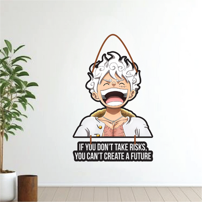 Luffy gear 5 wall hanging – take risks, create your future