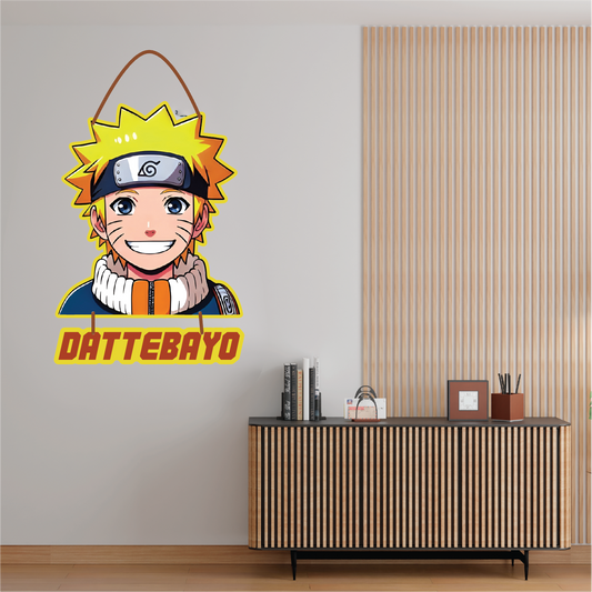 Naruto Wall Hanging "DATTEBAYO" | MDF Room Decor