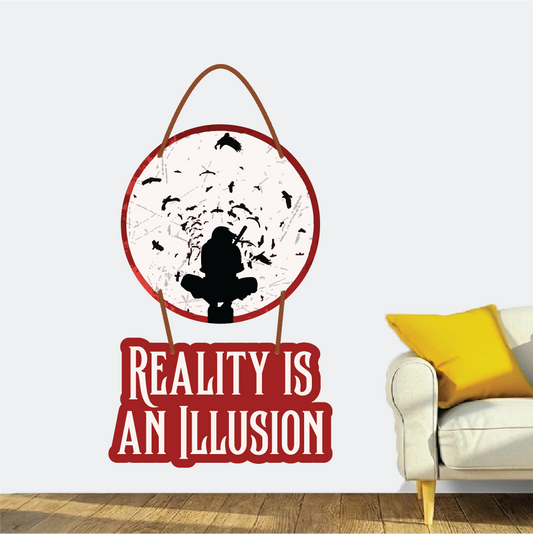 Reality Is an Illusion – Ninja Silhouette Wall Hanging