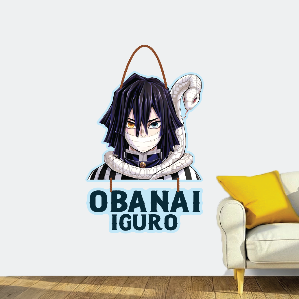 OBANAI iguro wall hanging – demon slayer edition