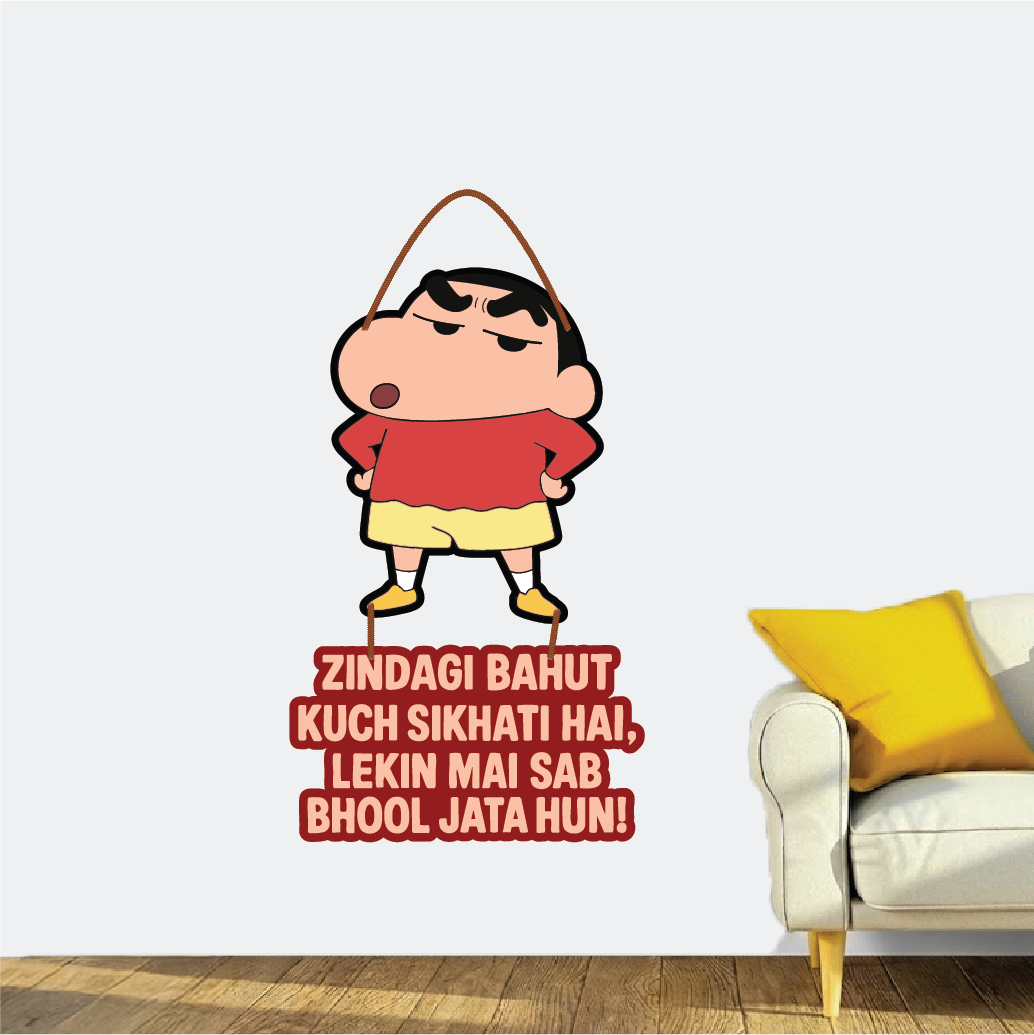 Shinchan – Zindagi Bahut Kuch Sikhati Hai Wall Hanging