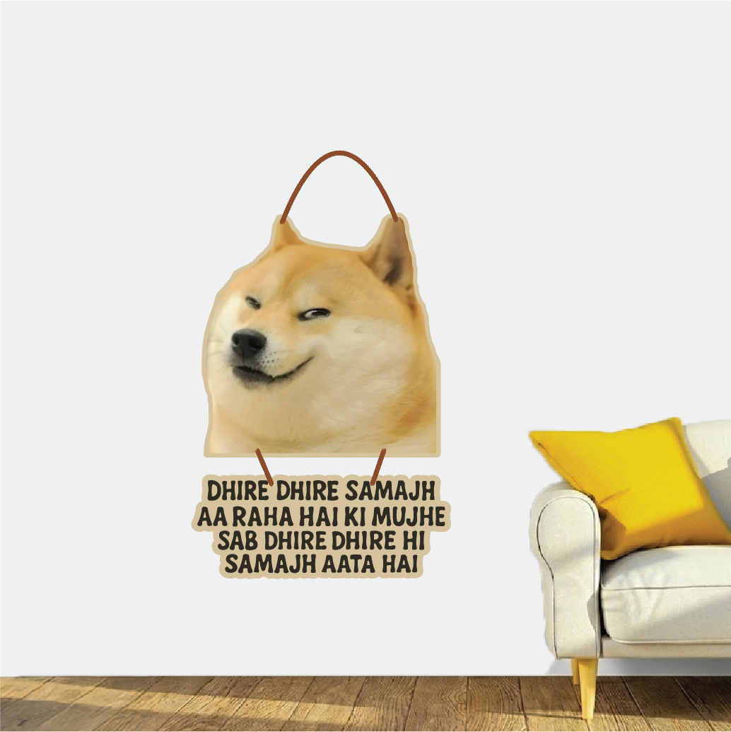 Dogesh Bhai Funny Wall Hanging