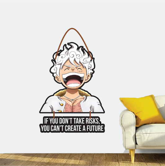 Luffy gear 5 wall hanging – take risks, create your future