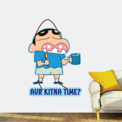 Aur Kitna Time? – Shinchan Wall Hanging