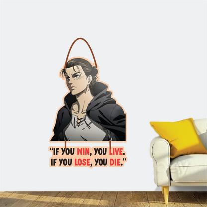 If You Win, You Live – Attack on Titan Wall Hanging
