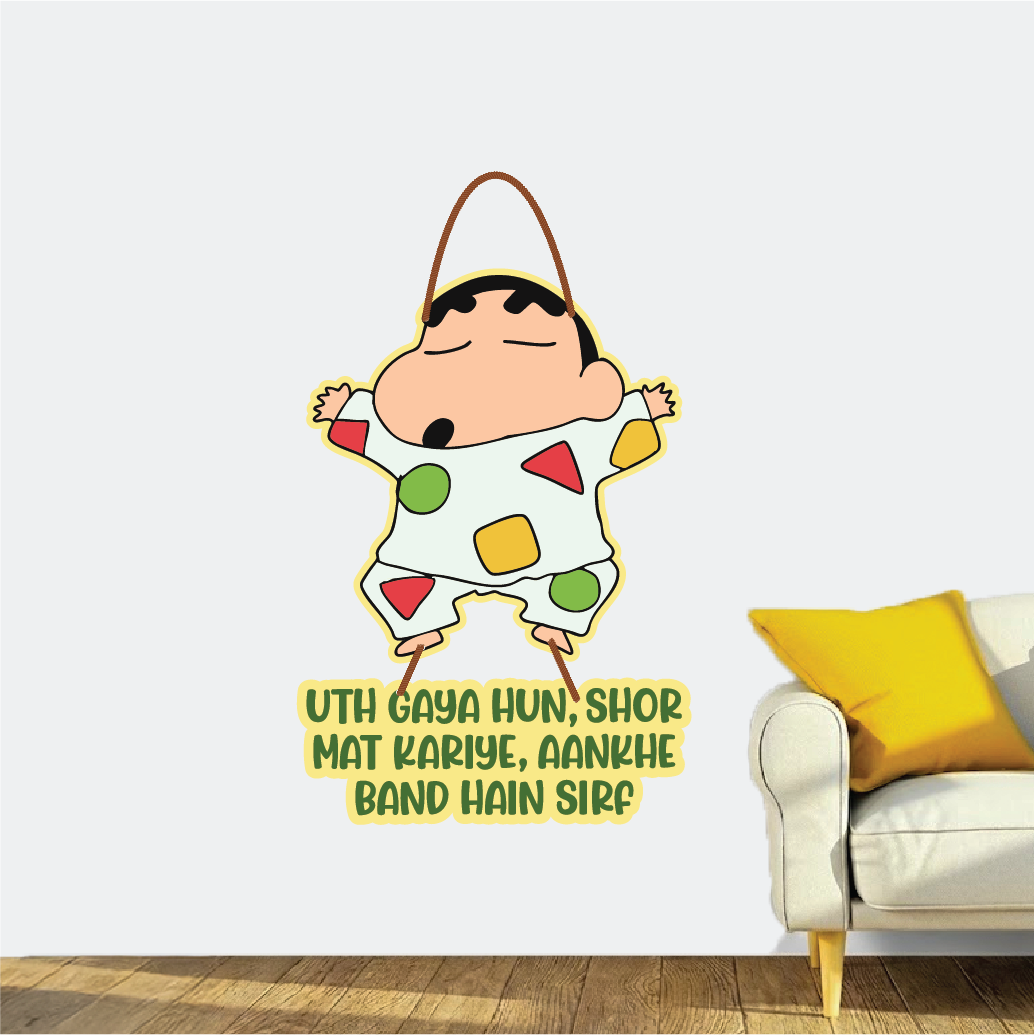 Uth Gaya Hun – Sleepy Shinchan Wall Hanging