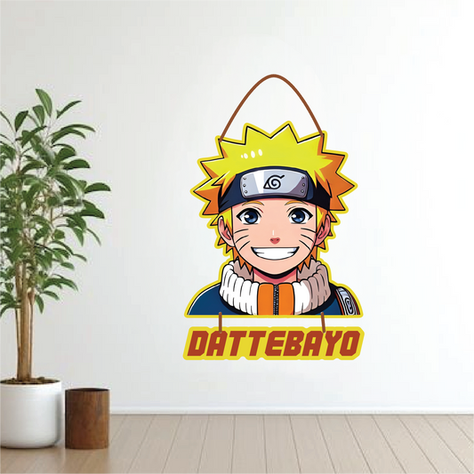 Naruto Wall Hanging "DATTEBAYO" | MDF Room Decor
