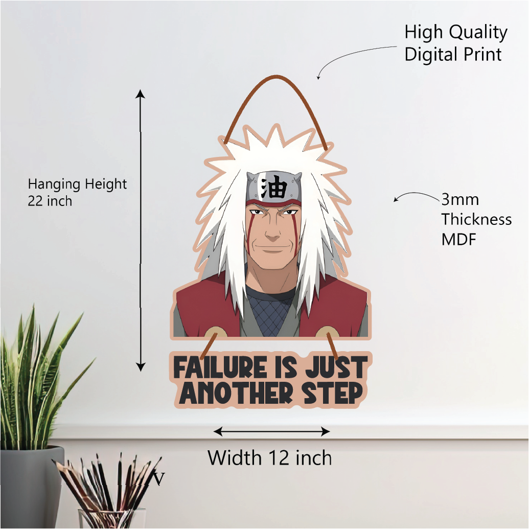 Failure is just another step Jiraiya wall hanging