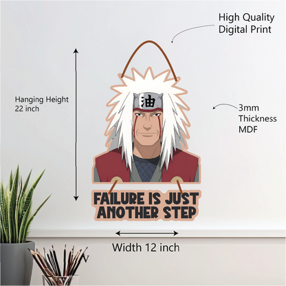 Failure is just another step Jiraiya wall hanging