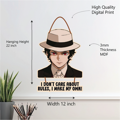 Muzan Kibutsuji – I Make My Own Rules Wall Hanging