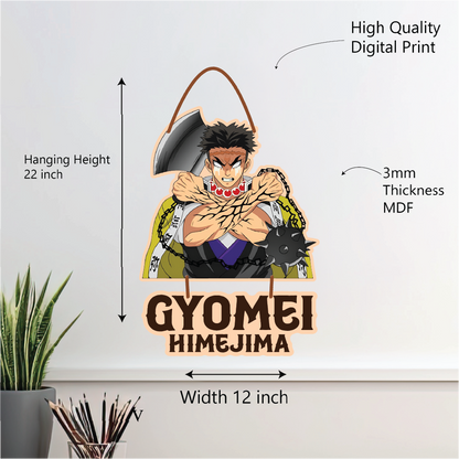 GYOMEI himejima wall hanging – demon slayer edition
