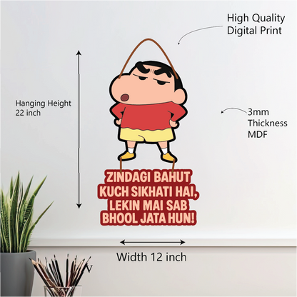 Shinchan – Zindagi Bahut Kuch Sikhati Hai Wall Hanging