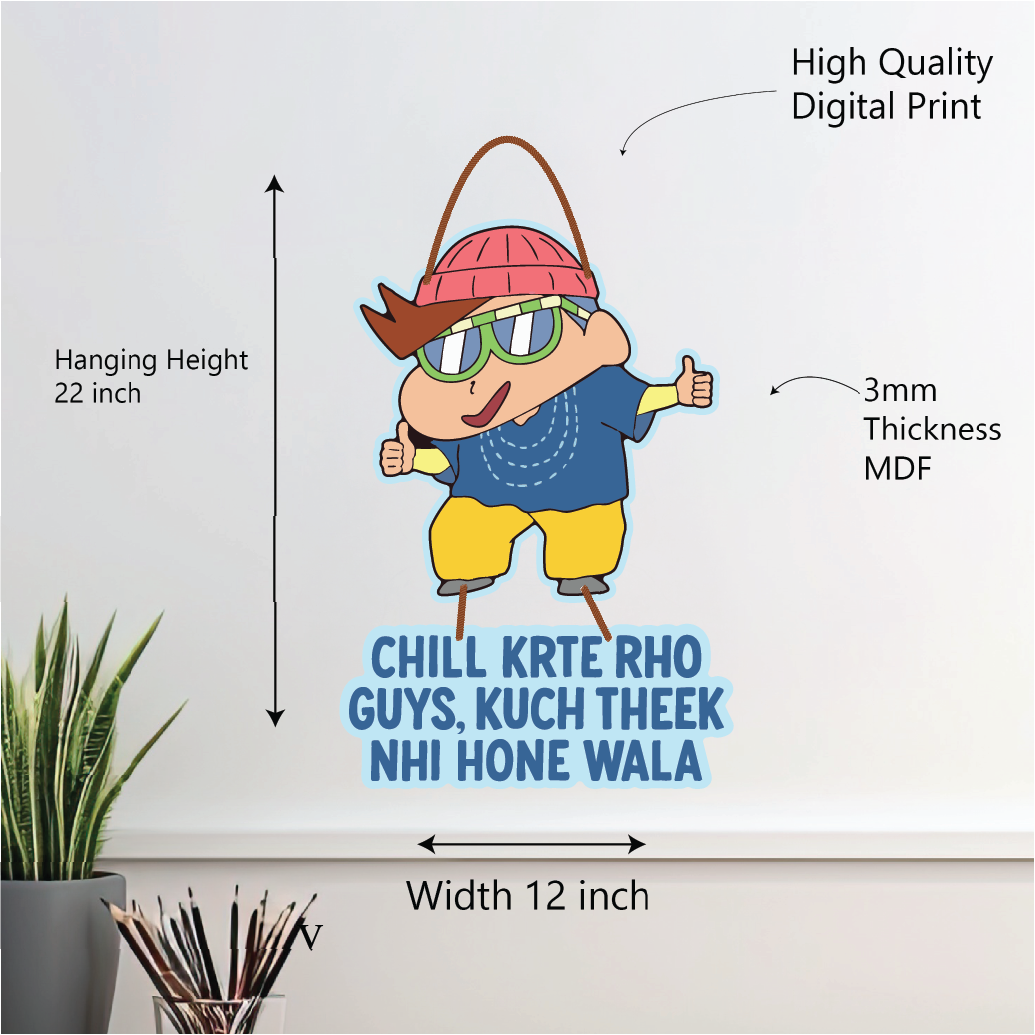 Chill Karte Rho – Funny Mood Kazama Wall Hanging
