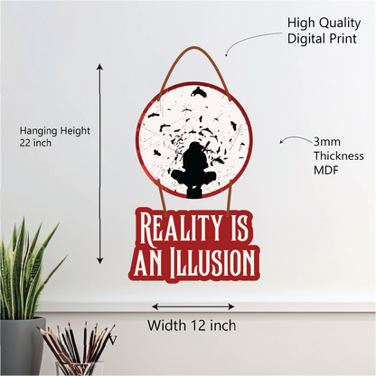 Reality Is an Illusion – Ninja Silhouette Wall Hanging