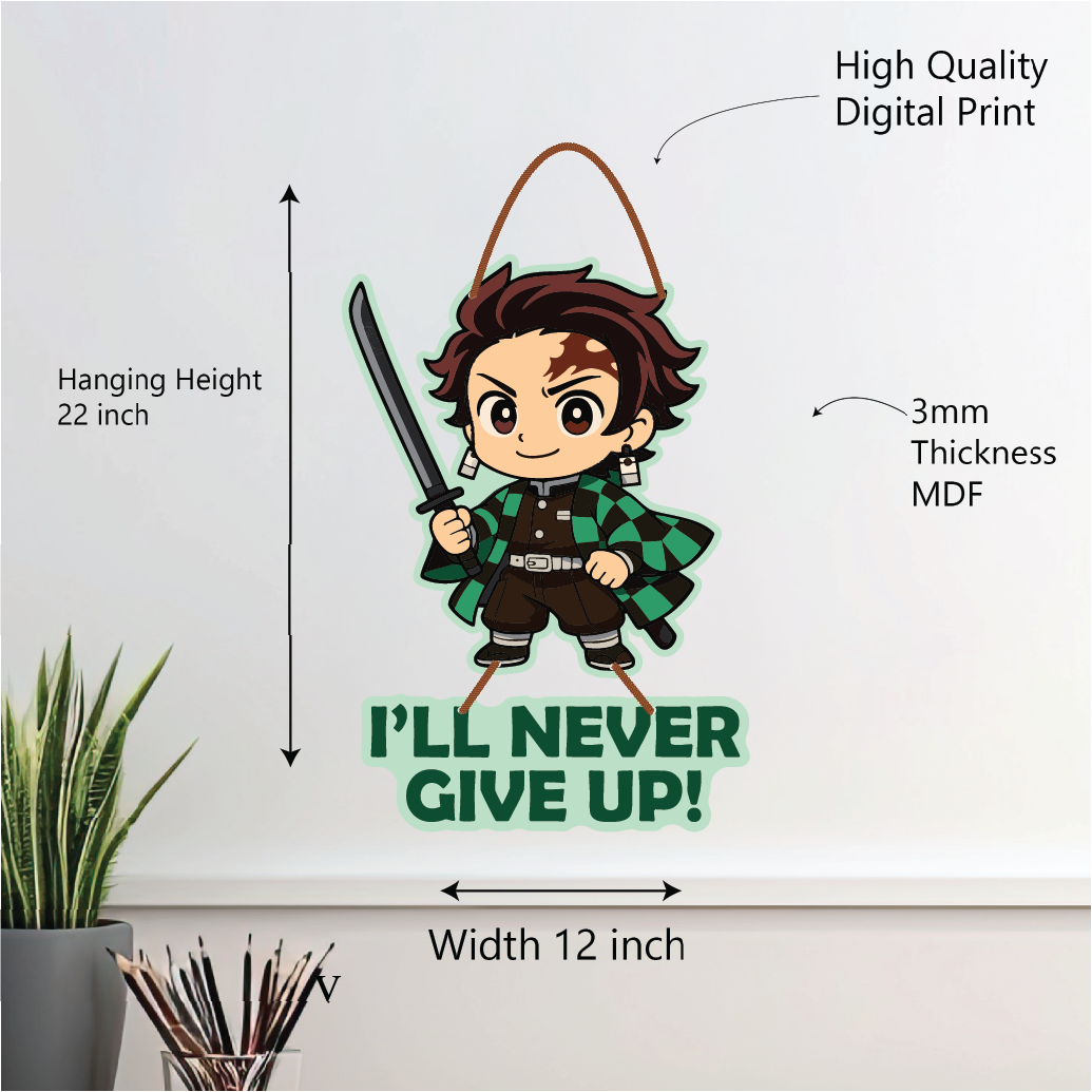 Tanjiro – I’ll Never Give Up Wall Hanging