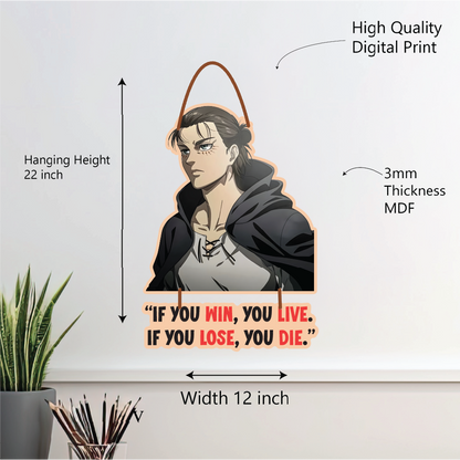 If You Win, You Live – Attack on Titan Wall Hanging