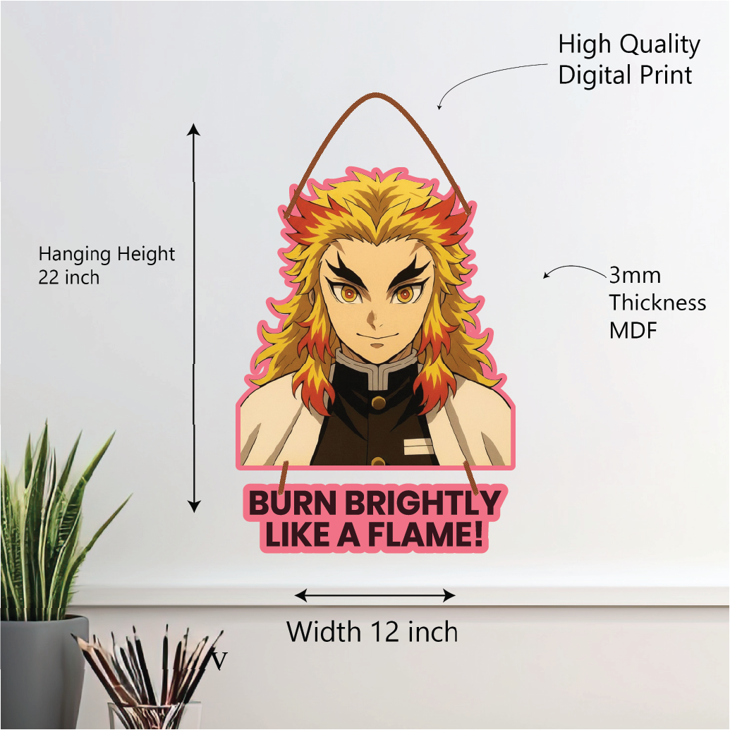 RENGOKU – BURN BRIGHTLY LIKE A FLAME! Wall Hanging
