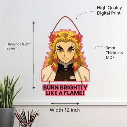 RENGOKU – BURN BRIGHTLY LIKE A FLAME! Wall Hanging