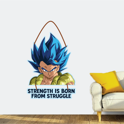 Vegeta – Strength Is Born From Struggle Wall Hanging